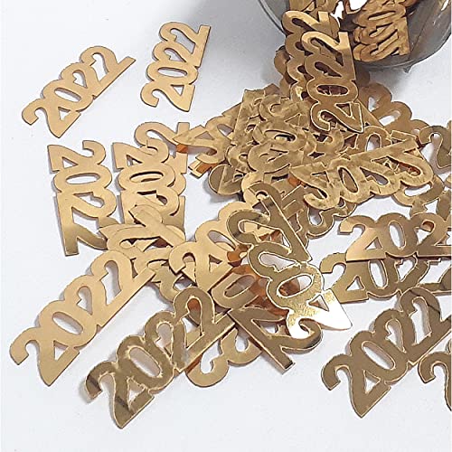 Confetti Year 2022 Gold - 4 Half Oz Bags (2 oz) #7222 Q02