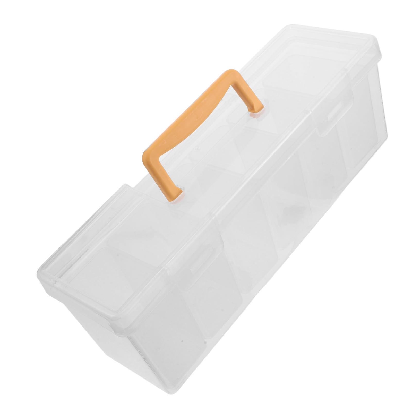 SUPVOX Boîte de Rangement pour Graines Transparente avec Poignée et Compartiments Organiseur Portable Plastique pour Jardinier et Stockage des Semences