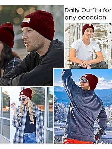 Image of TRENDMALLS Mens /Women /Kids Cap Unisex Hat Knit Cuffed Beanie