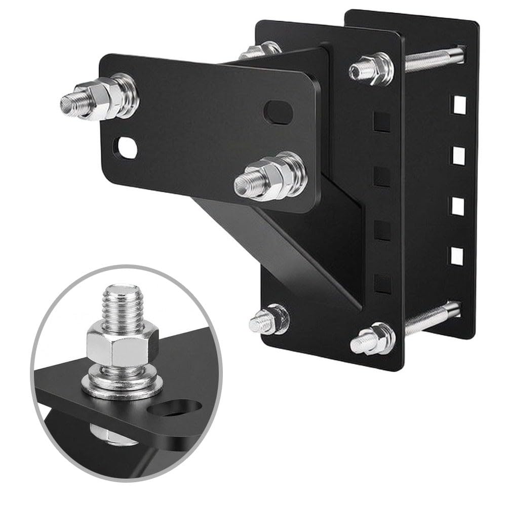 Soporte de neumático de remolque ajustable de acero resistente con revestimiento negro para llantas de 4/5/6 agujeros, soporte universal de repuesto para caravanas y remolques de barco