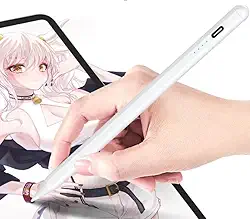 Caneta Touch Stylus Universal Ativa para Celular e Tablet Android iOS Windows – Recarregável, Ponta Fina, Alta Precisão para Desenho, Anotações e Navegação – Sem Bluetooth