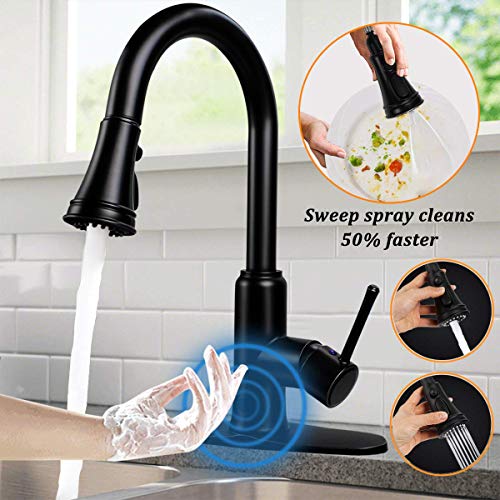 Touchless Motion Sensor kitchen Faucet with Pull Down Sprayer,Soosi Kitchen Faucets Touchless One/3