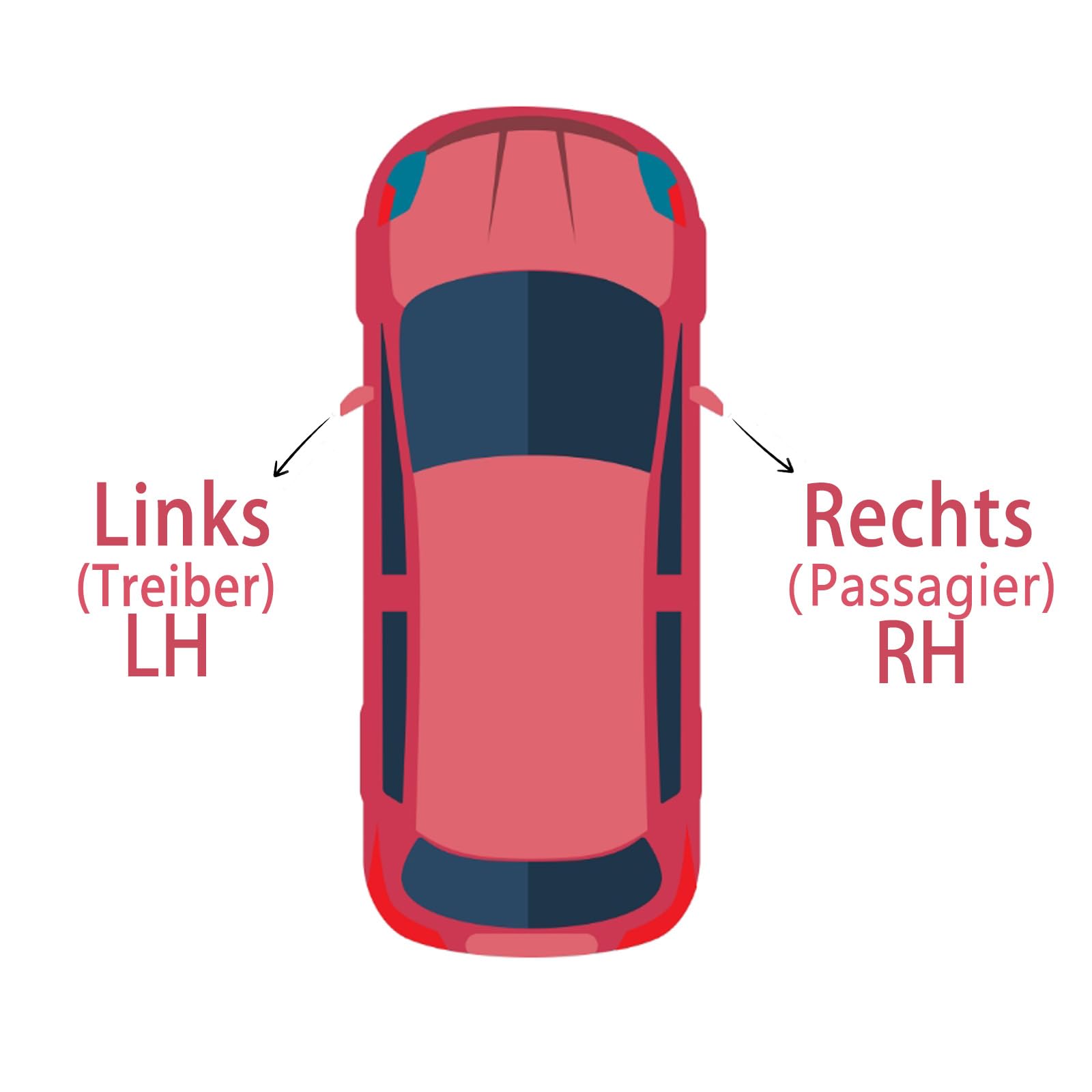 TiJeRa Auto Rückspiegel für VW Passat B8 2017-2020 Elektrisch Einstellbar Beheizt Faltbar Blinker Seitenspiegel Montage