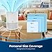 Bissell myair Air Purifier with High Efficiency and Carbon Filter for Small Room and Home, Quiet Air Cleaner for Allergens, Pets, Dust, Dander, Pollen, Smoke, Hair, Odors, Timer, 2780A
