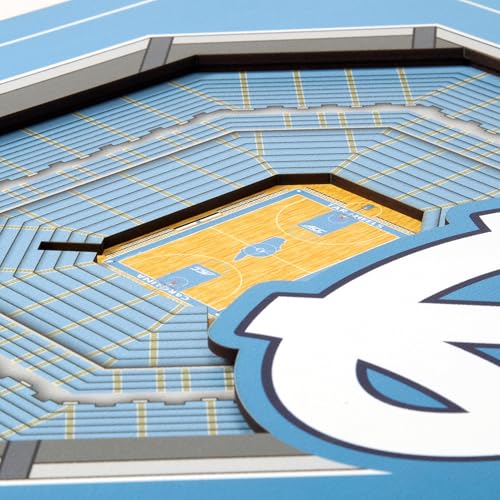 Image of YouTheFan Officially-licensed NCAA Stadium Series 3D Wall Art - multi-layer team stadium replica, detailed sports fan gift, indoor decor