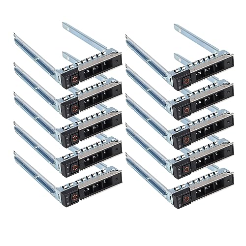 Image of 10-Pack Hard Drive Bracket 2.5 inch SSD Bracket DXD9H 0DXD9H Hard Drive Tray Caddy Compatible for Dell PowerEdge 16th Generation T560 R660 R6615 R6625 R7615 R7625 R760 R760xs R860 R960 HS5610 HS5620