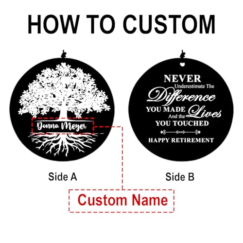 Image of Personalized Retirement Wind Chimes for Outside, 36 inch Happy Retirement Gift for Women, Men, Coworker, Colleague, Boss, Teacher, Nurse, Friend, Going Away Garden Patio Decor
