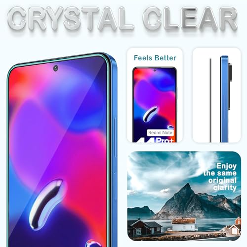 Image of JGD PRODUCTS for Redmi Note 11 Pro /Redmi Note 11 Pro Plus 5G / Redmi Note 10 Pro /Redmi Note 10 Pro Max Premium Original HD curved Edge to Edge Tempered Glass