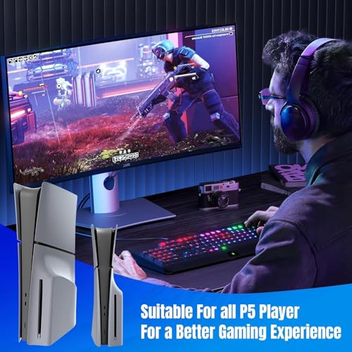 Image of PSS PS5 Slim Disc Edition Faceplate, 30th Anniversary Limited Edition Side Plates Cover Case Hard Shell Replacement for PS5 Slim Console PS5 Accessories