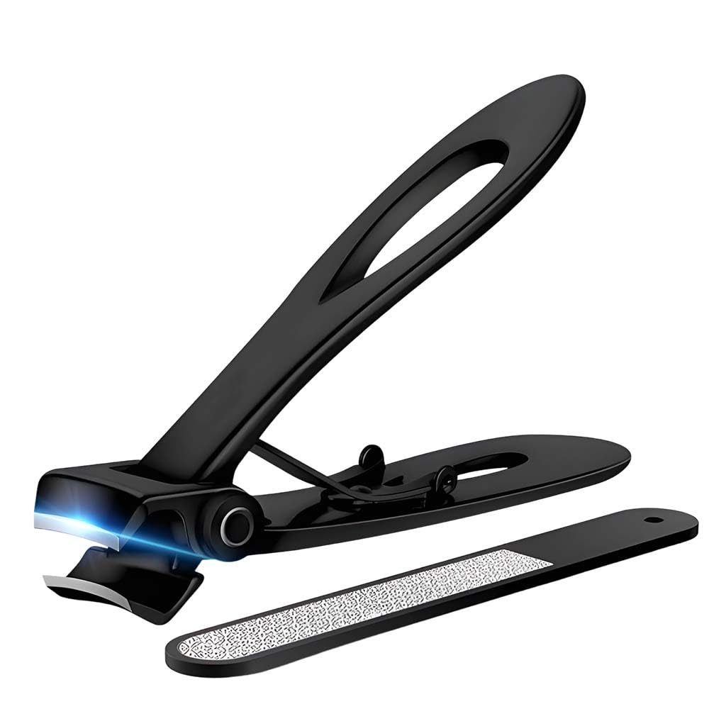 Nail Clippers for Thick Nails 16mm Wide Jaw Opening Heavy Duty Toenail Clippers with Sharp Curved Blades Nail