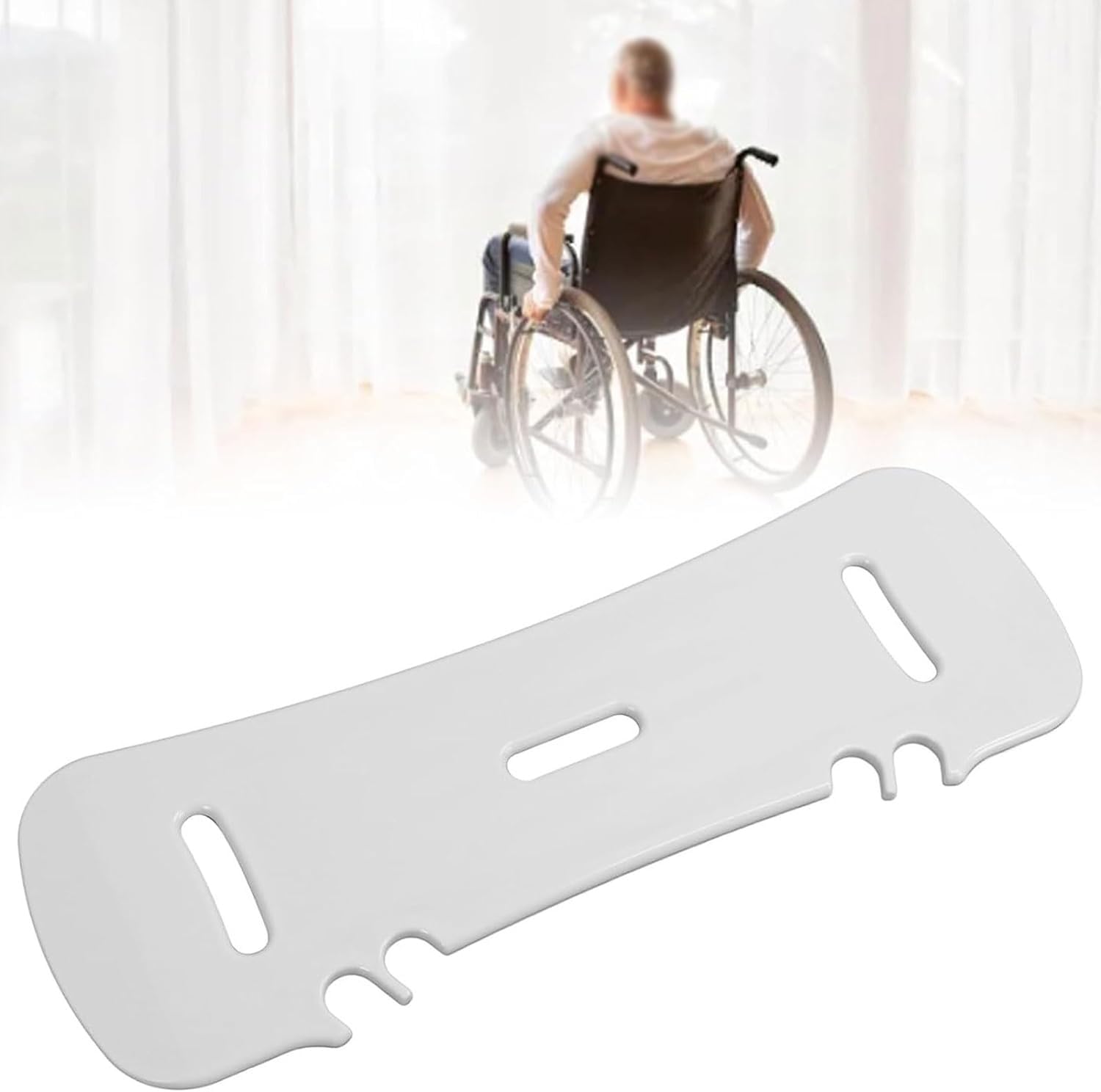 DaoGeSir Rollstuhl Transferbrett, Gebogenes Bewegungshilfe Patientenschieber Patientenrutsche Rollstuhltransferplatine Schiebehilfegerät Transportplattform Für Rollstuhlbenutzer Werkzeug