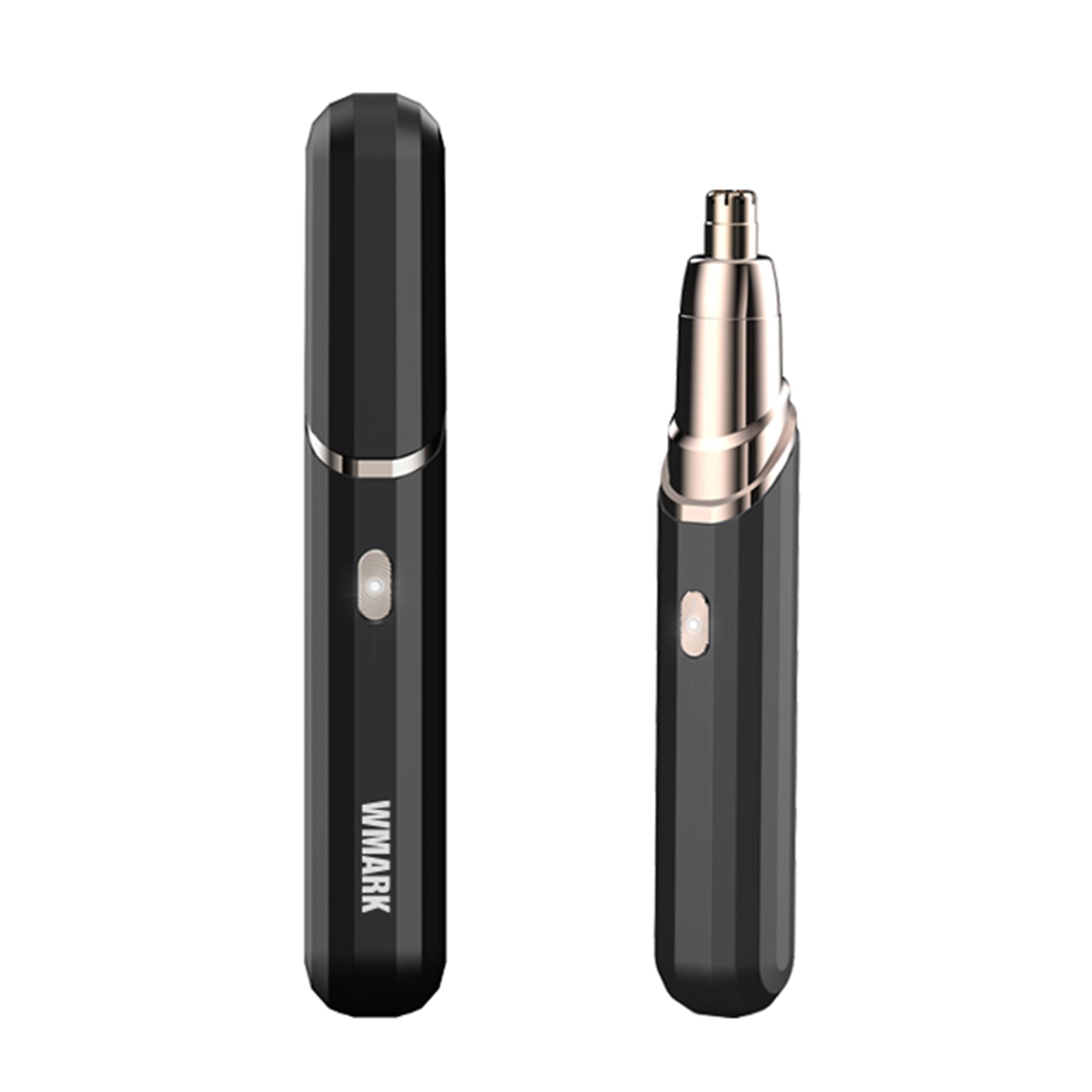 WMARK Kit de afeitado recargable de 2 piezas, afeitadora 2 en 1 para hombre (2 cabezales flotantes alternativos) y recortadora de nariz/orejas (10000 RPM), cubierta de rejilla desmontable fácil de