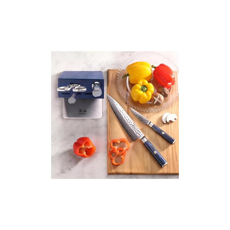 Cangshan-KITA-Series-6-Piece-Knife-HUA-Block-Set-High-Carbon-X-7-Damascus-Steel-501783-Blue-6pc Cangshan KITA Series 6-Piece Knife HUA Block Set, High Carbon X-7 Damascus Steel, 501783 (Blue, 6pc)