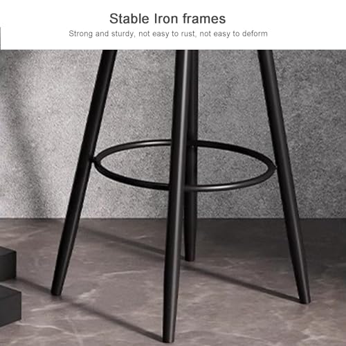 Chaise de bar simili-cuir et métal pour nettoyer facilement les taches de cuisine - 5
