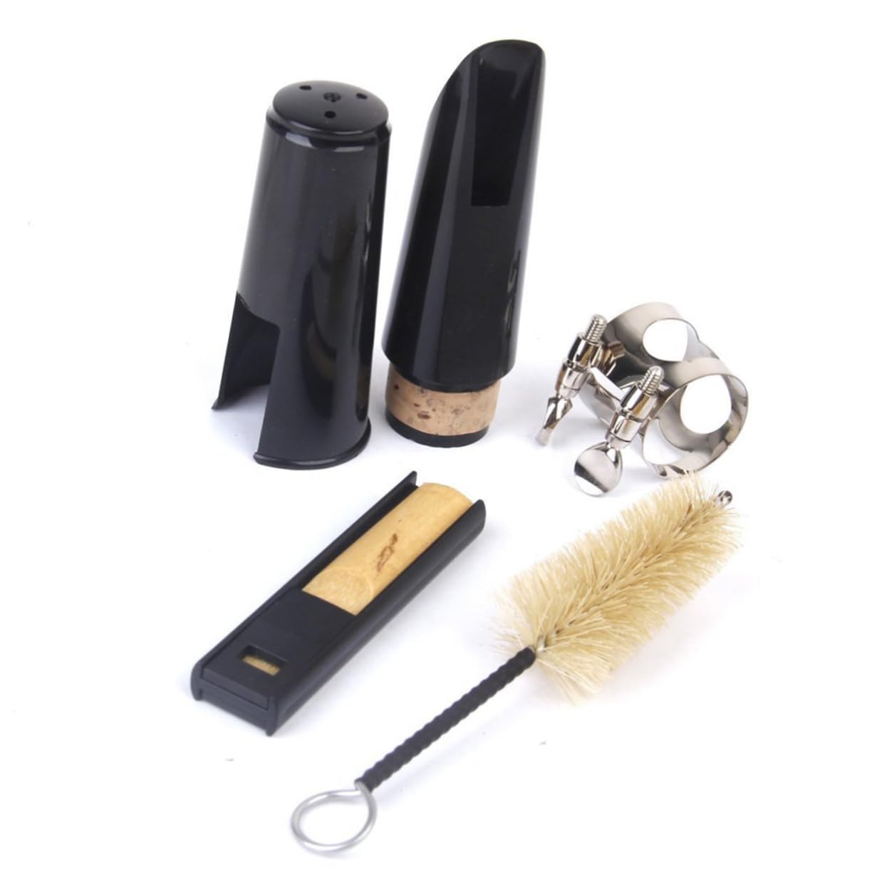 ifundom 3pezzi Pulizia Per Clarinetto Con Spazzola e Accessori Nero Compatto e Facile Da Usare Materiale e Metallico Per La Manutenzione Degli Strumenti Musicali
