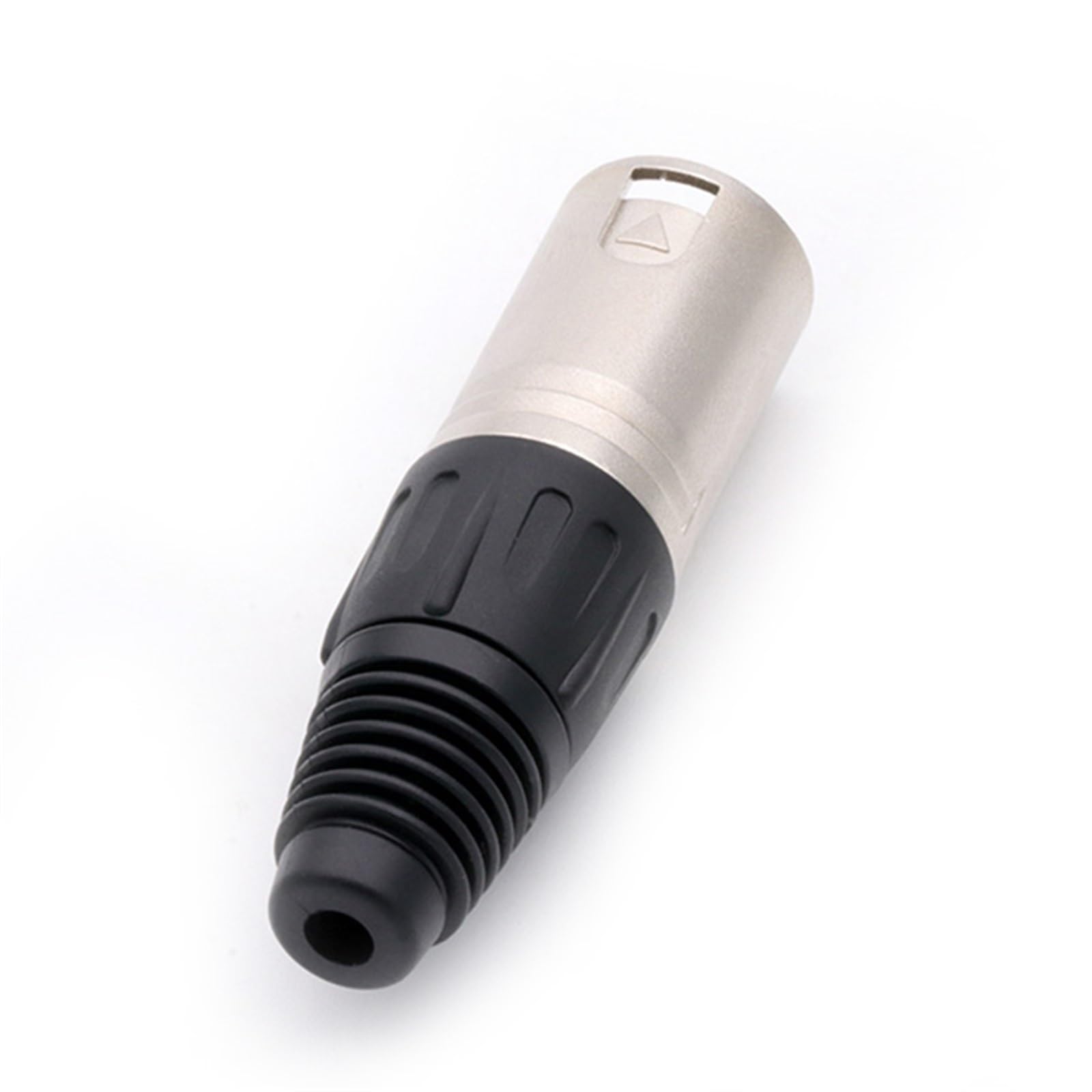 10 sztuk/partia 3-pinowe złącze wtykowe XLR męskie złącze mikrofonowe adapter mikrofonowy kabel XLR złącze kabla audio (10xF-srebrne)