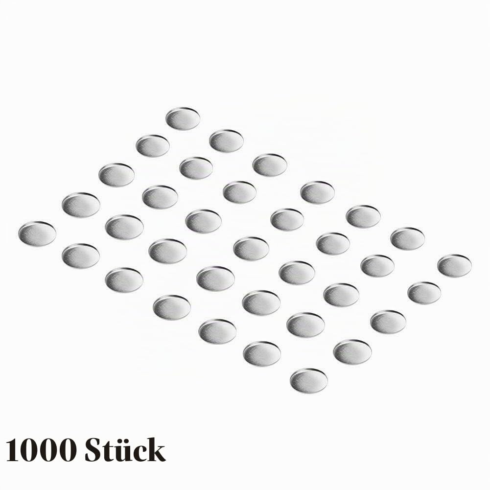 1000 Stück Abzeichen, Button Rohlinge Buttonrohlinge, DIY-Blanko-Pin, Anstecknadel, Leere Schaltfläche Anstecker Abzeichenherstellung Zubehör für Pro Button Maker Maschine (32 mm)