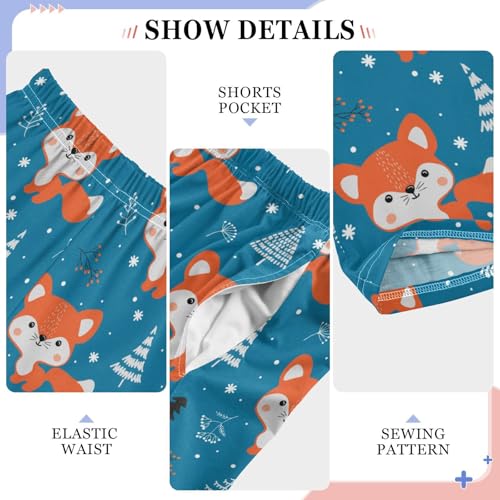 Red Fox Boys Long Pants Soft Trousers Elastic Waist Kids Lounge Bottoms with Pockets S-XL4