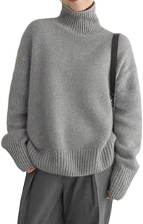 Sponsored Ad - uhbkezy Turtleneck Sweaters for Women Long Sleeve Knit Jumpers Fall Winter Chunky Soft Warm Trendy Pullover...