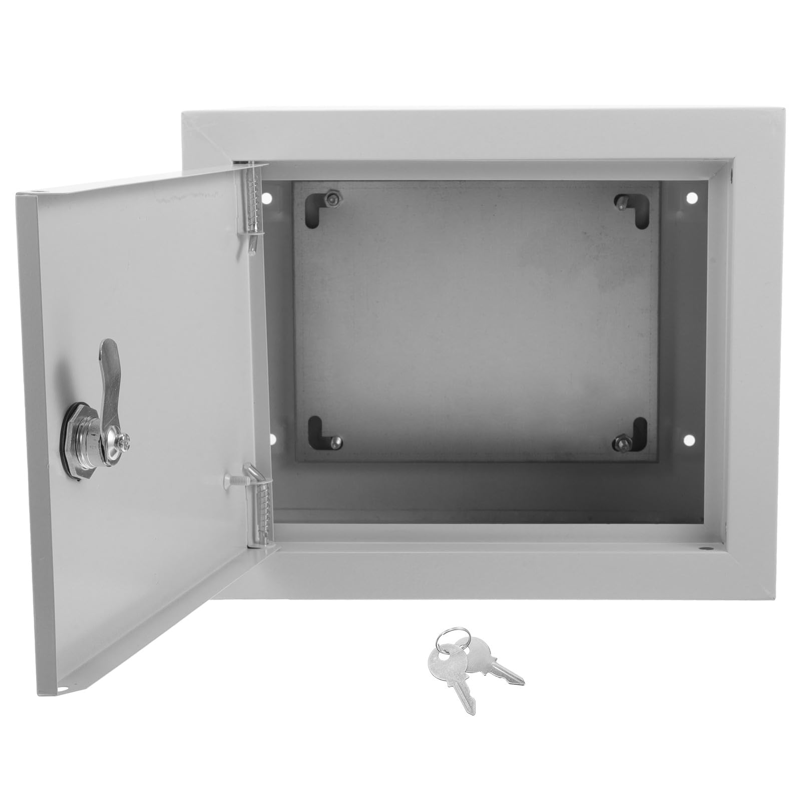 IMIKEYA Boîte de Jonction Électrique Résistance aux Températures Extrêmes Étanche en Aluminium Argenté Forme Adorable et Artisanat pour Extérieurs Industriels
