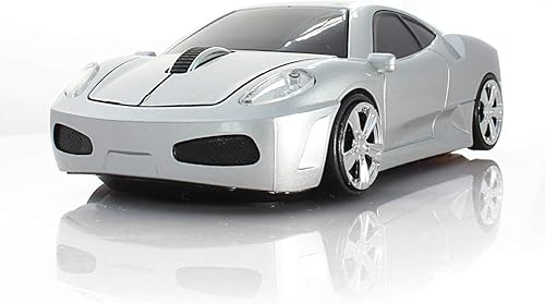 Miniatura 4 de Ratón inalámbrico para computadora, mouse óptico con forma de coche deportivo 3D, mouse ergonómico para computadora portátil de escritorio para FLL