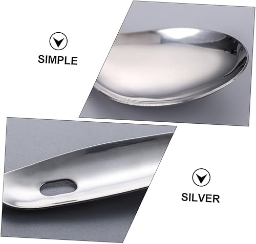 Miniatura 2 de HOMSFOU Cuchara de arroz de 4 piezas Arroz coreano Arroz asiático Utensilios coreanos Cuchara de sopa asiática Cuchara de servir Cuchara asiática de