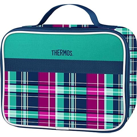 Thermos Plaid Green Lunch Tote, 9.5in Cover