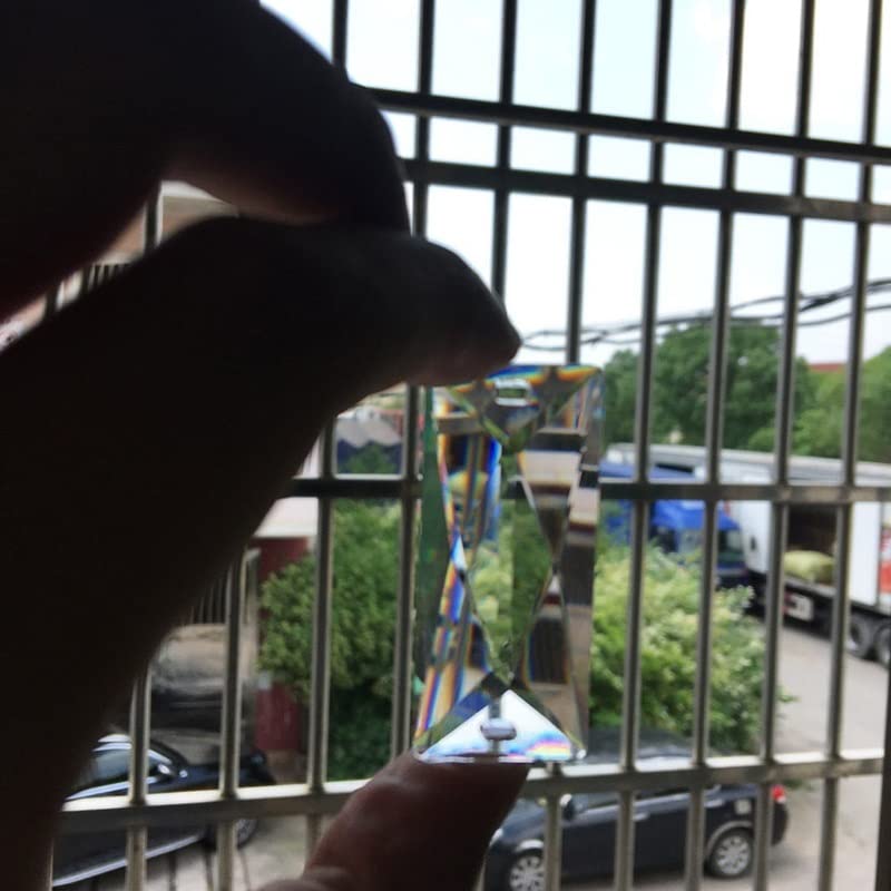 Lámpara prisma rectangular pieza cristales YUZGUHEY de repuesto para iluminación de 2'' 6