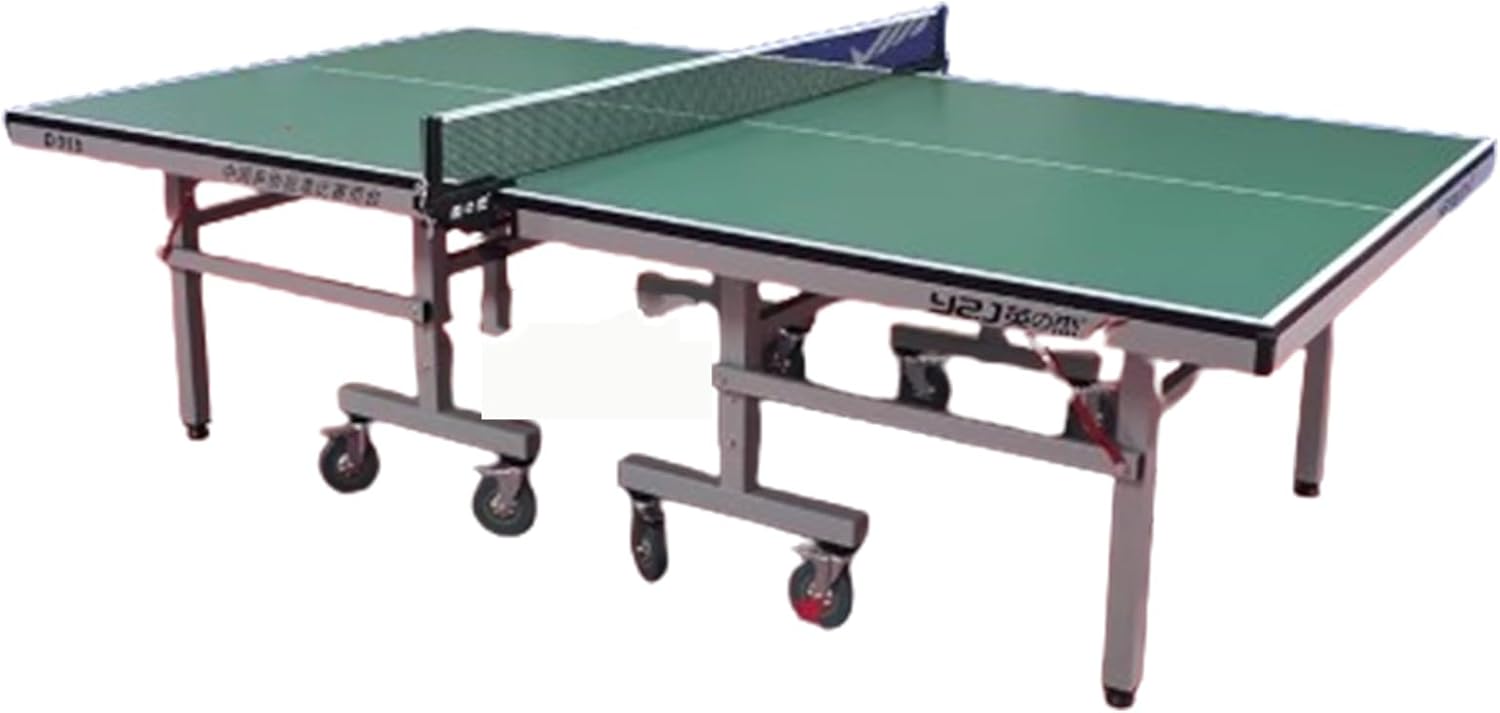 Table Tennis Table, Folding Ping Pong Table with Net Set, Sturdy Steel Frame, Indoor Outdoor Table Tennis Table for Home, School and Recreation Use