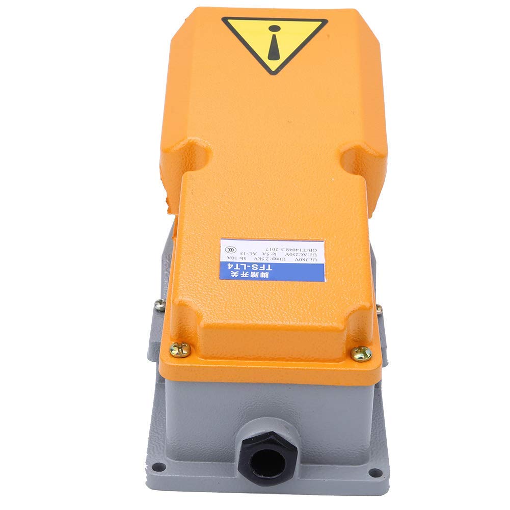 Interruttore a Pedale, 0~380V/10A SPST Interruttore a Pedale per Alimentazione Elettrica Momentaneo, Controller di Potenza a Pedale Jog