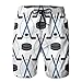 Hombres Verano Transpirable bañadores Pantalones Cortos de Playa Iconos de Hockey Deportivo en Pictograma de línea de diseño Plano
