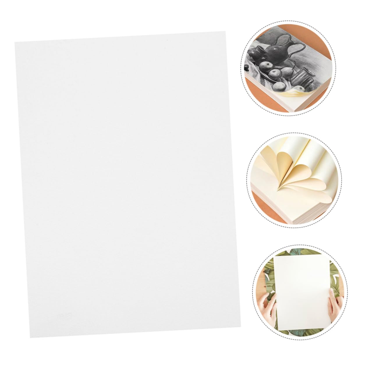 ifundom Künstler-zeichenpapier 100 Blatt A4 Aquarellpapier Blanko Kaltgepresst Für Aquarellzeichnungen