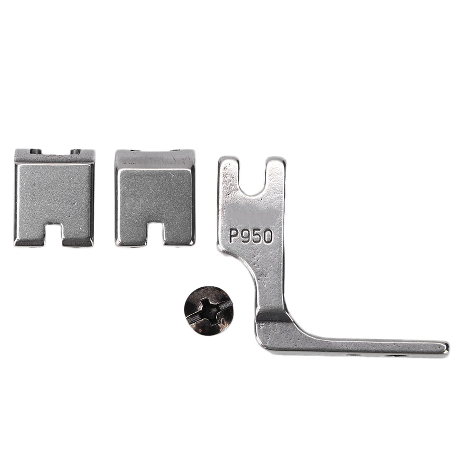 SDGBCXD Sewing machine presser foot, 2 Set Gathering Foot P950, All Steel Industrial Presser, Double Section Design, Computer Sewing Machine Accessory