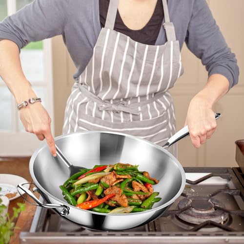 Wok de Titanio 36cm con Tapa para Cocina miniatura 4