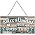 10 x 5 Inch Patio Wall Decor Hanging Wall Art Metal Plaque Signs Vintage Balcony Decor Retro Patio Accessories Relax Unwind You're on Patio Time with Chain for Home Pub(White Words with Vivid Base)