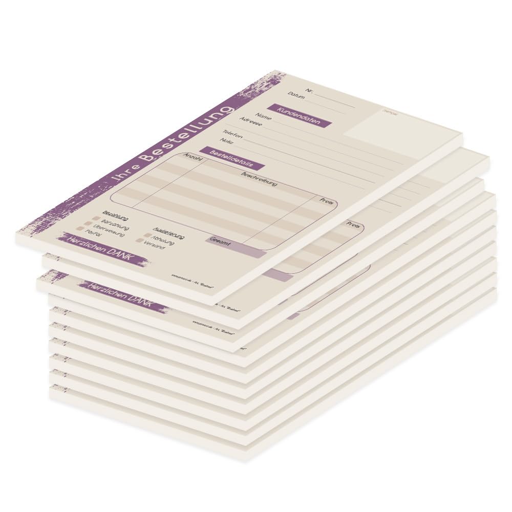 Bloc de réception brossé A5 PRICARO carnet de note pour bureau et secrétariat - 4