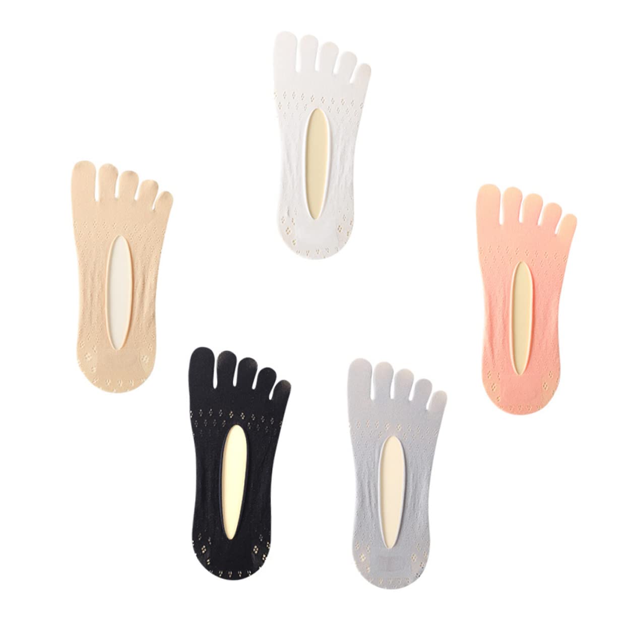 GALPADA Toe Separator Socks Women Toe Topper Socks for Blisters for Women Elastic Fit
