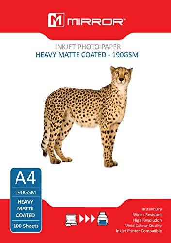 Specchio, formato A4, 190 g/m2, carta opaca