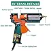 Full Size Hot Glue Gun, 150 Watts with 6 Copper Nozzles Temperature Adjustable Craft Repair Tool Professional Melting Glue Gun DIY Thermo Tool Include 5Pcs Highly Viscous Glue Sticks Luxury Set