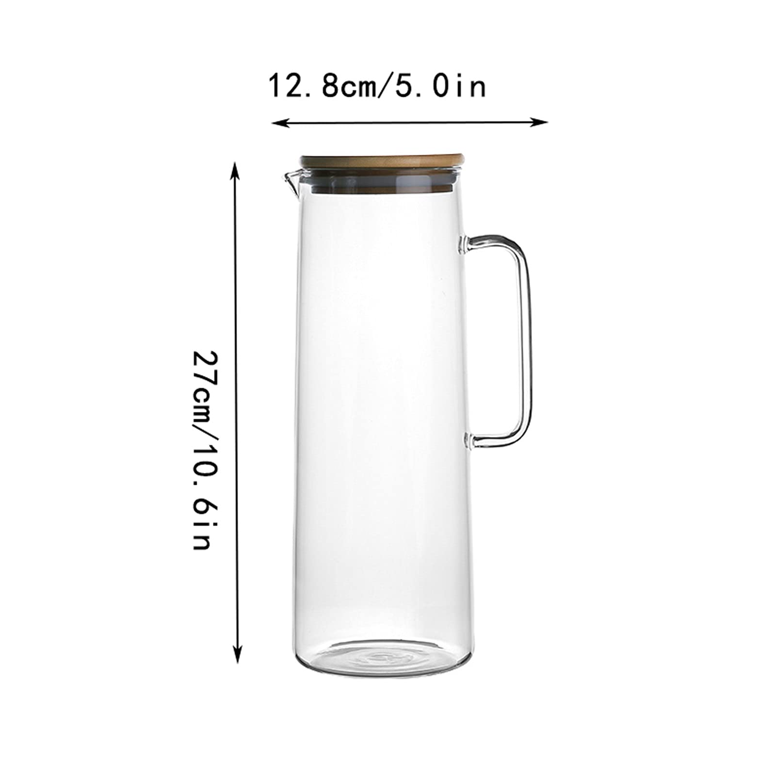 Pichet Pichet en Verre avec Couvercle pichet de thé glacé pichet pichet Chaud Eau Froide Eau thé thé café café Lait et jus de jus de Boisson Carafe Pichets