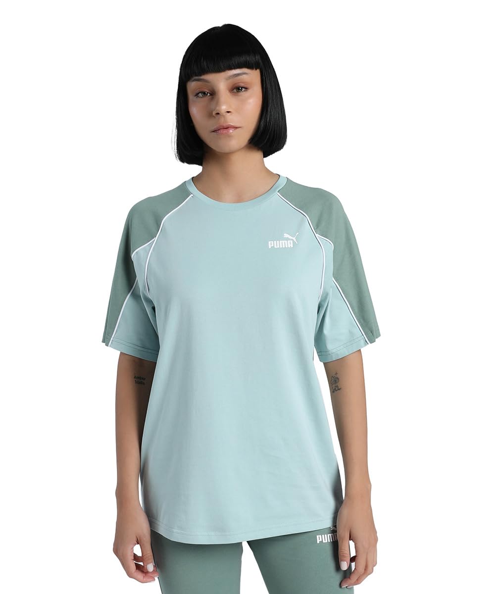 Puma Women's Sport Relaxed Regular Fit T-Shirt - Mint - 16 (XL)