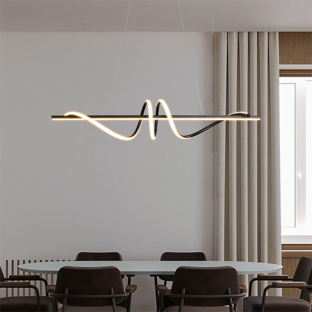 Danimarca 3000-6000K Nordic Creative LED Pendant Lamp Minimalist LED Hanging Lamp Modern Home Decor Iron LED Chandelier Dimmable Suspension Lighting Suitable For Restaurant Bar Pavilion Clubhouse