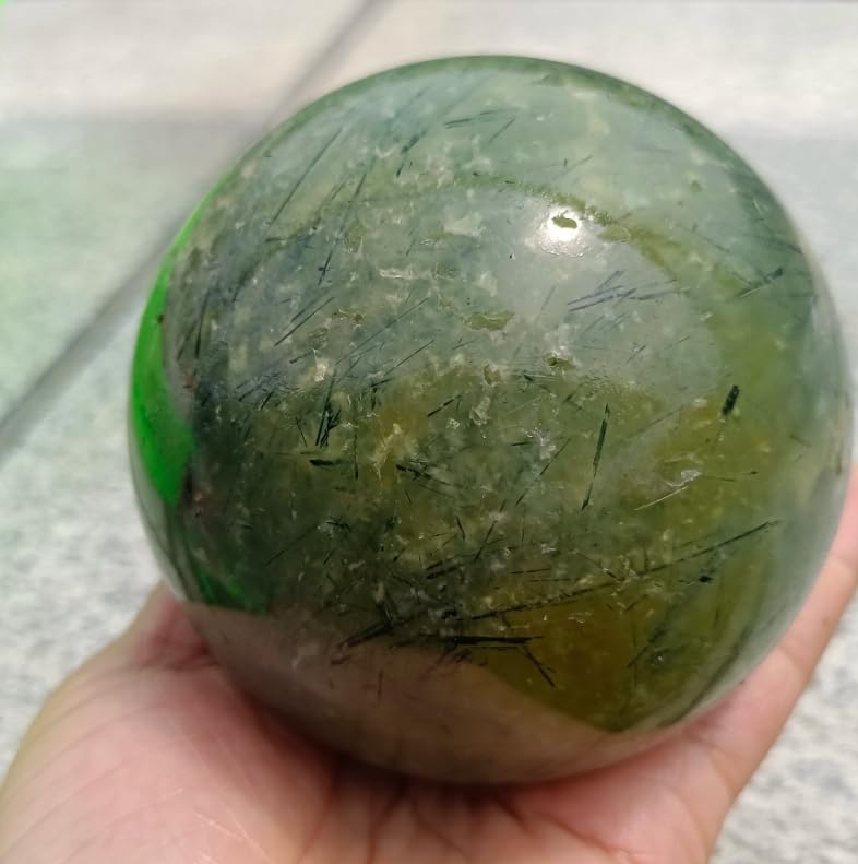 Magischer Natürlicher Traubenturmalin-Stein, Kugel, Quarzkristall, Mineral, Reiki, Heimbüro, Entmagnetisierung, Dekorativer Edelstein,500-600g