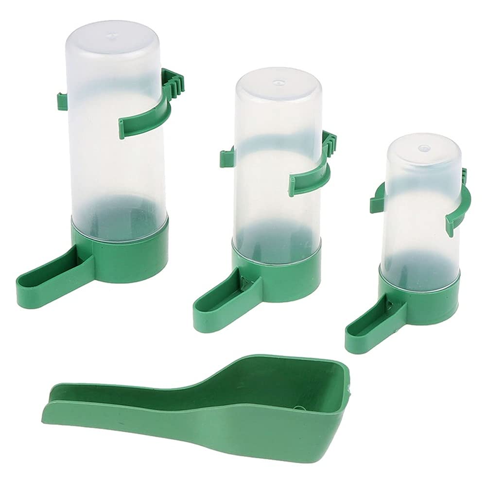 Abbeveratoio ad acqua per uccelli Abbeveratoio con pinza forniture per uccelli di Compagnie per pappagalli di Parruca Perruca calopsitte inseparabile