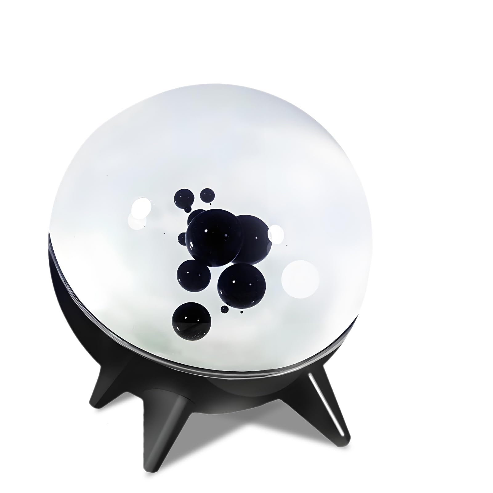 Elprico Ferrofluid Sound Visualizer,Rhythm Lamp Magnetic Fluid Sound Partner Dancing Ferrofluid Visual Music Mate Desktop Decor (Black)