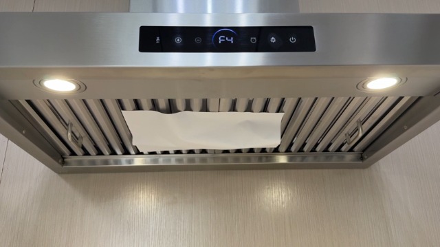 Image of 42 inch Range Hood Wall Mount, 1200 CFM Stainless Steel Stove Vent Hoods | 4-Speed Gesture Sensing & Touch Control, 2 LED Lights, Ducted, Time Setting, Dishwasher-Safe Baffle Filters, for Kitchen