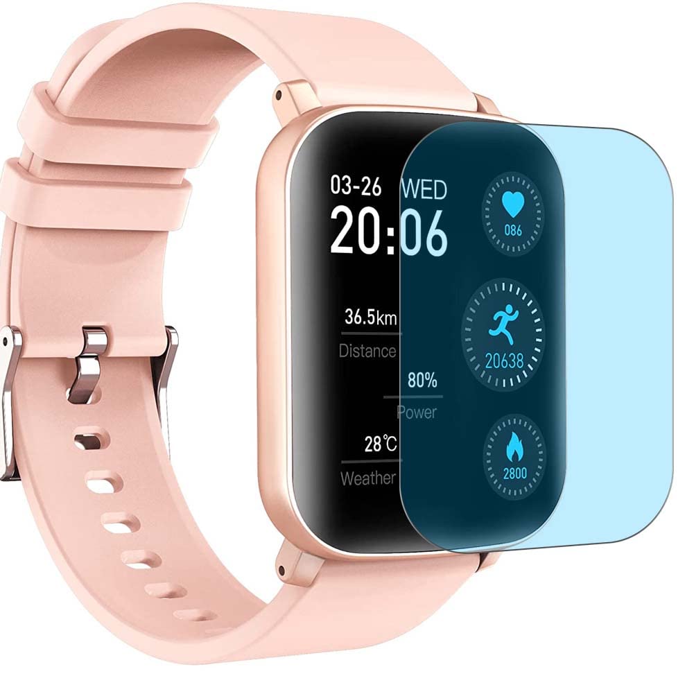 3 Pack Anti Blue Light Screen Protector, compatible with woednx P40 1.69" Smartwatch Smart Watch TPU Film Guard （ Not Tempered Glass Protectors ）