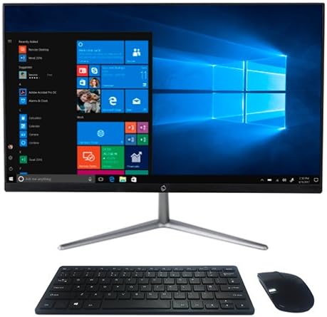 iOTA BASE 21.5" FHD All-in-One Desktop PC (Black) - (Intel Quad Core 1.5GHz Processor (2.3GHz Boost), 4 GB RAM, 32 GB eMMC Storage, Windows 10 Home)