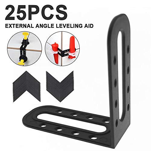 TOPmontain 25 peças de ferramentas de nivelamento de ângulo macho durável, posição fixa, nivelamento