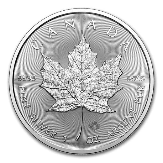 2021 CA Maple Leaf 1 Ounce .9999 Silver Coin Dollar Uncirculated Mint